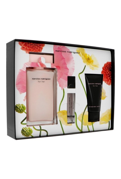 Zestaw Narciso Rodriguez for Her Edp 100ml + Edp 10ml + Body Lotion 50ml